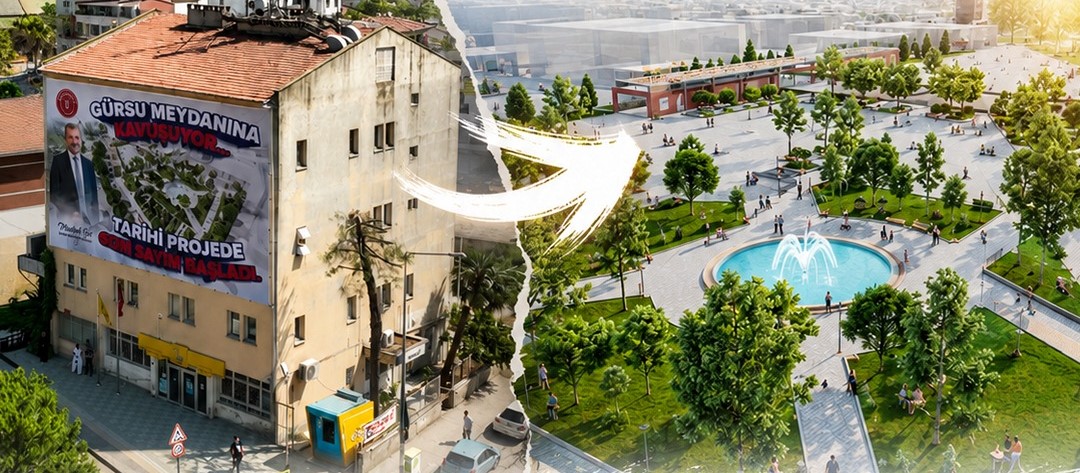 Gürsu Yeni Meydanına Kavuşuyor