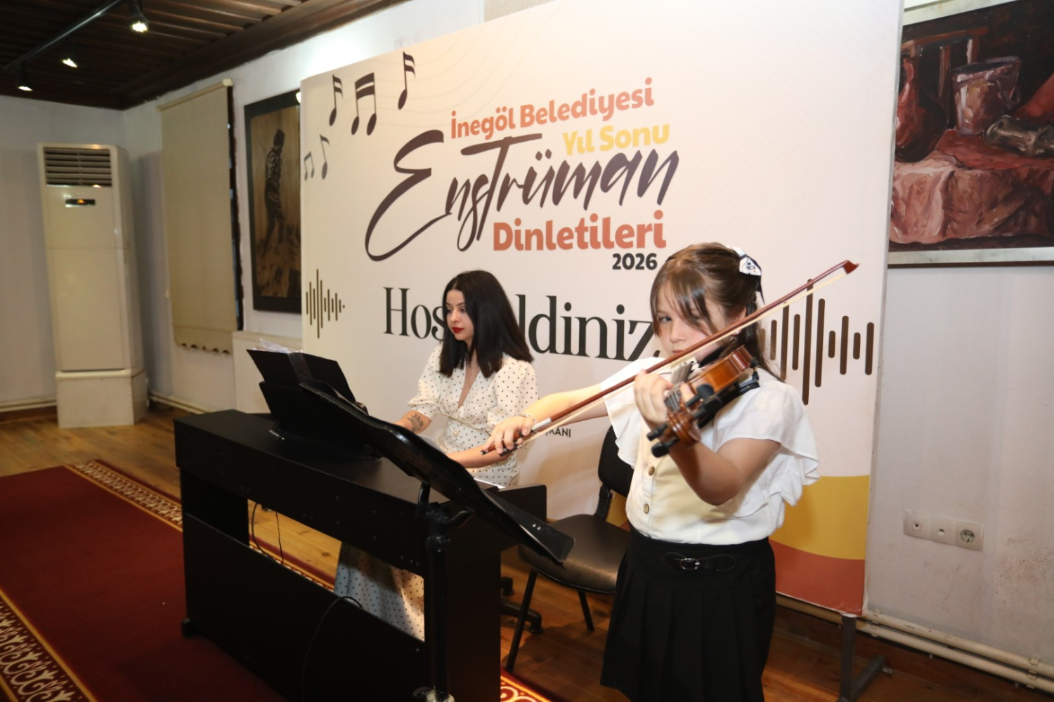 İnegöl Belediyesi Keman Ve Piyano Kurslarında Yıl Sonu Heyecanı