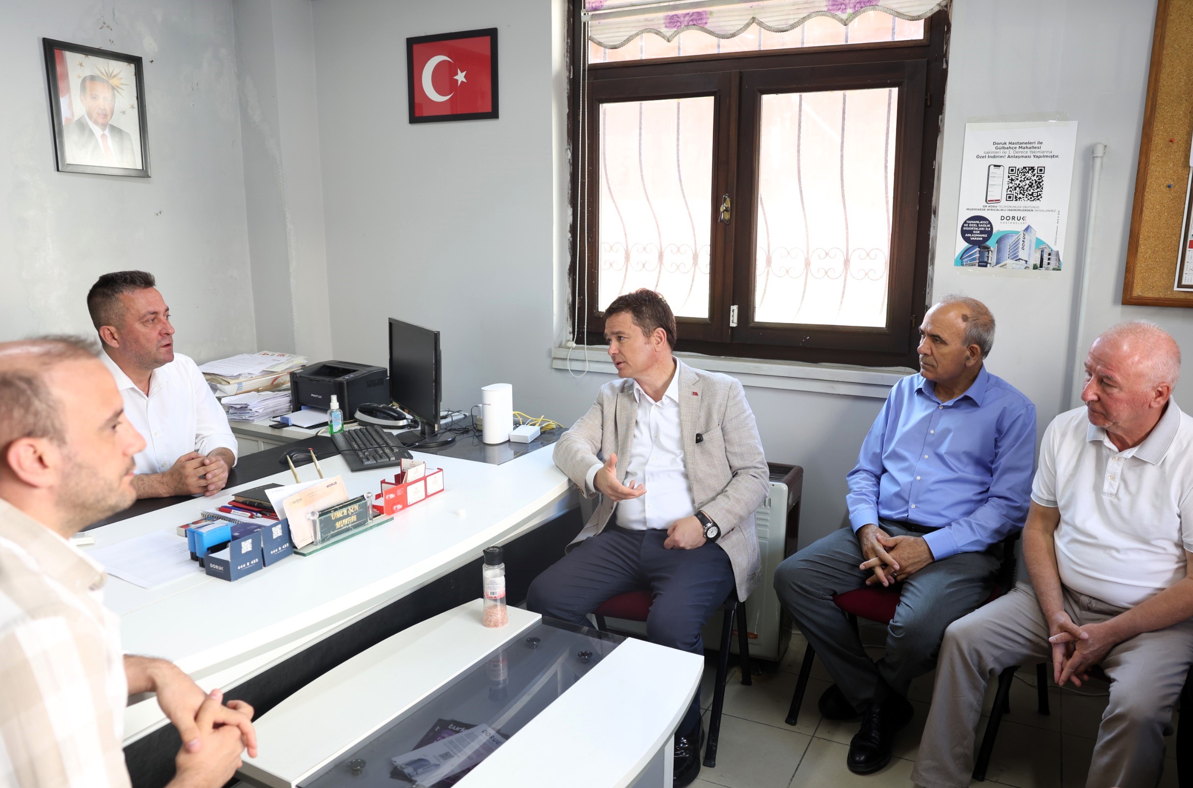 Başkan Erkan Aydın Gülbahçe’de Vatandaşlarla Buluştu